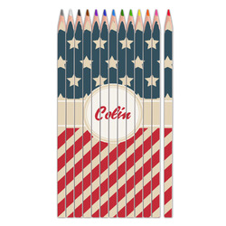 Stars and Stripes Colored Pencils (Personalized)