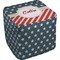 Stars and Stripes Cube Pouf Ottoman (Top)