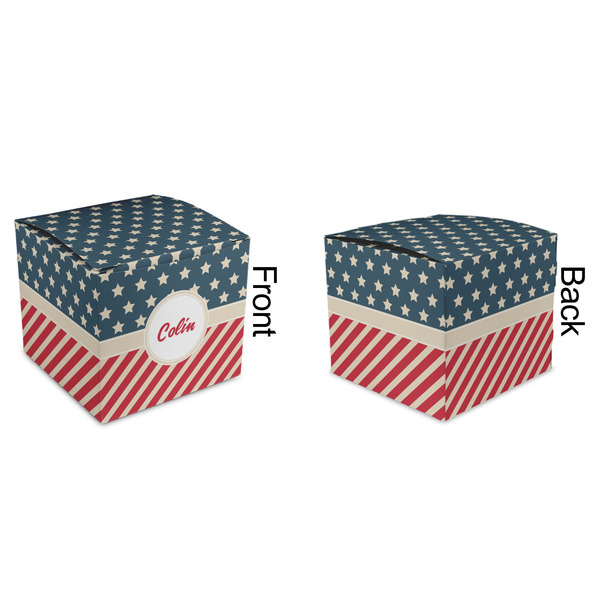 Stars and Stripes Cubic Gift Box - Approval