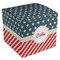 Stars and Stripes Cube Favor Gift Box - Front/Main