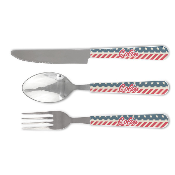 Custom Stars and Stripes Cutlery Set (Personalized)
