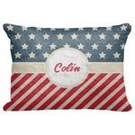 Stars and Stripes Decorative Baby Pillowcase - 16"x12" (Personalized)