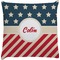 Stars and Stripes Decorative Pillow Case (Personalized)