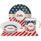 Stars and Stripes Dinner Set - 4 Pc (Personalized)