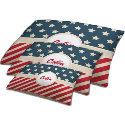 Stars and Stripes Dog Bed w/ Name or Text