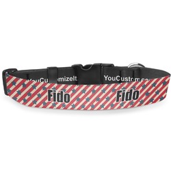 Stars and Stripes Deluxe Dog Collar - Large (13" to 21") (Personalized)