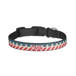 Stars and Stripes Dog Collar - Small (Personalized)