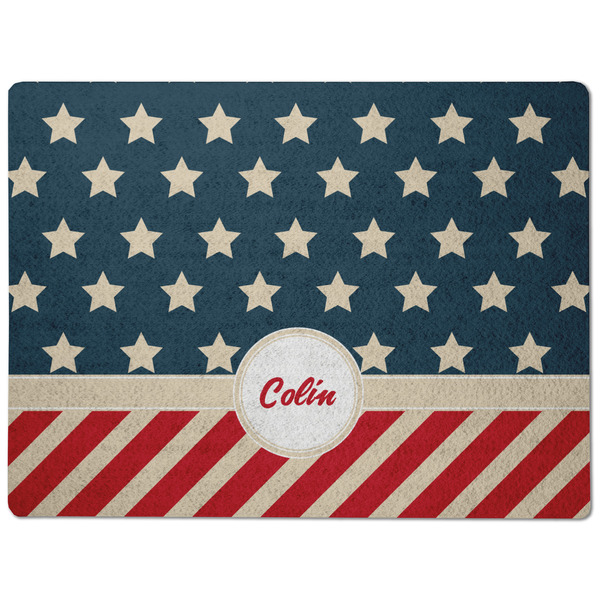 Stars and Stripes Dog Food Mat - Medium without bowls