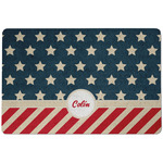 Stars and Stripes Dog Food Mat w/ Name or Text