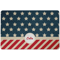 Stars and Stripes Dog Food Mat w/ Name or Text
