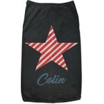 Stars and Stripes Black Pet Shirt (Personalized)