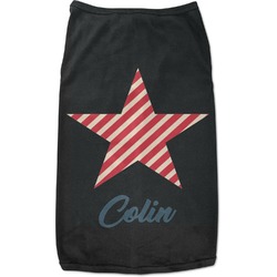 Stars and Stripes Black Pet Shirt (Personalized)