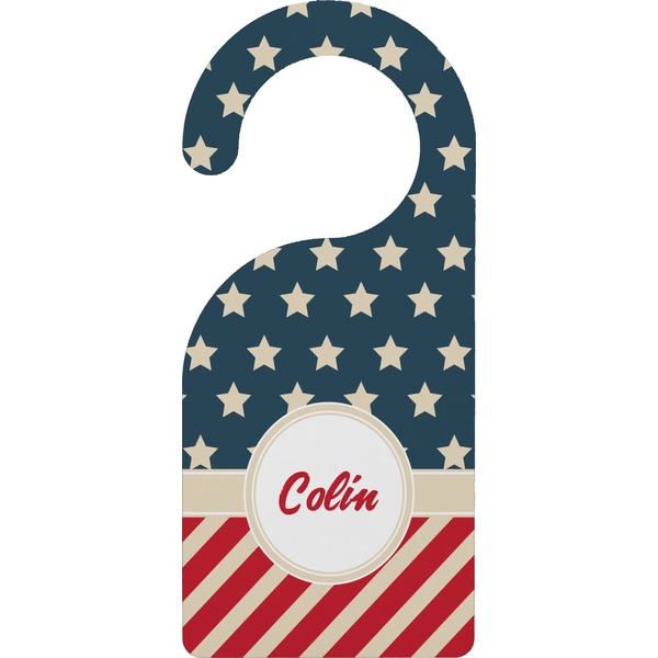 Custom Stars and Stripes Door Hanger (Personalized)