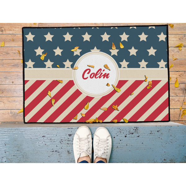 Stars and Stripes Door Mat - LIFESTYLE (Med)