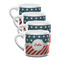 Stars and Stripes Double Shot Espresso Mugs - Set of 4 Front