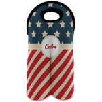 Stars and Stripes Wine Tote Bag (2 Bottles) (Personalized)