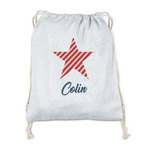 Stars and Stripes Drawstring Backpack - Sweatshirt Fleece - Double Sided (Personalized)