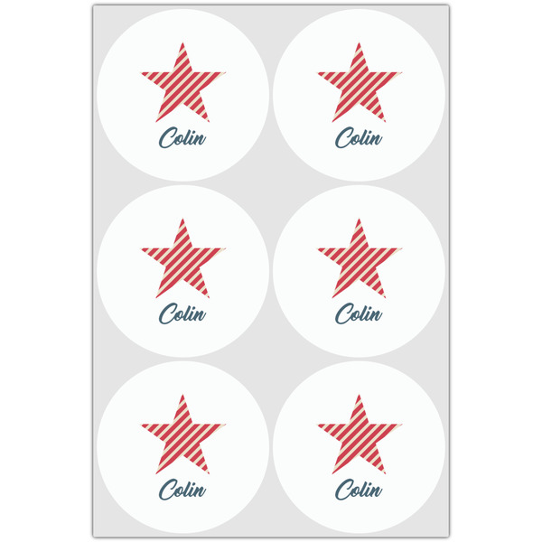 Stars and Stripes Drink Topper - Large - Set of 6