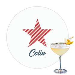 Stars and Stripes Printed Drink Topper (Personalized)