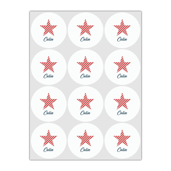 Stars and Stripes Drink Topper - Small - Set of 12