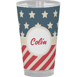 Stars and Stripes Pint Glass - Full Color (Personalized)