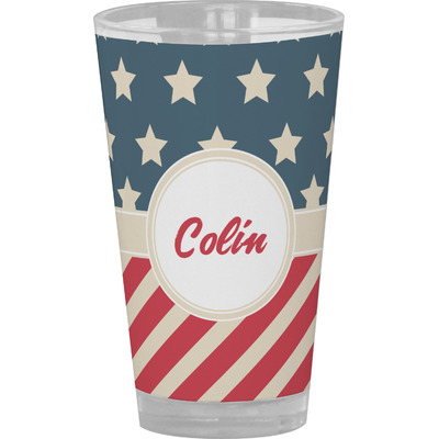 Stars and Stripes Pint Glass - Full Color (Personalized)