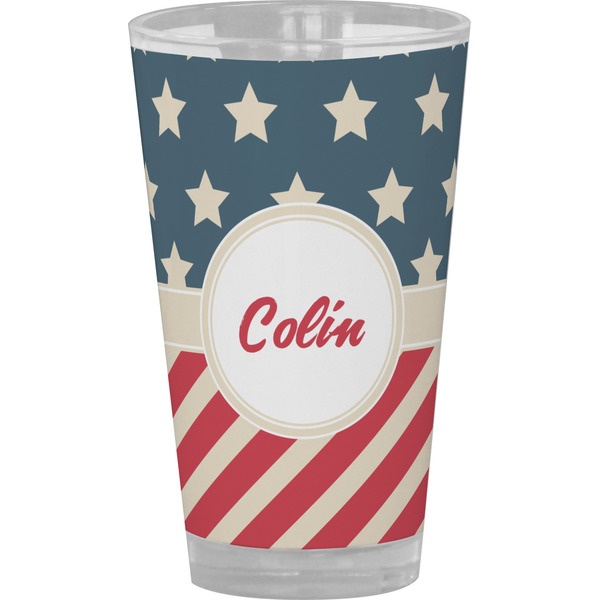 Custom Stars and Stripes Pint Glass - Full Color (Personalized)