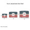 Stars and Stripes Drum Lampshades - Sizing Chart