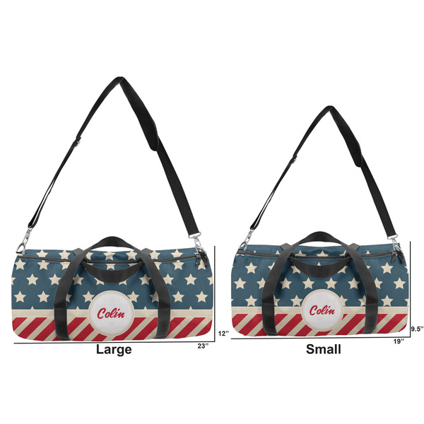 Stars and Stripes Duffle Bag Small and Large