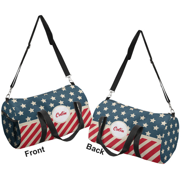 Stars and Stripes Duffle bag small front and back sides
