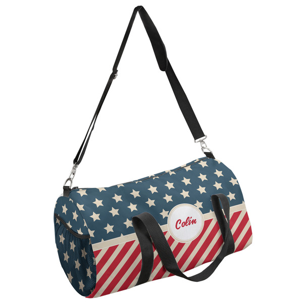 Custom Stars and Stripes Duffel Bag - Small (Personalized)