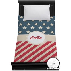Stars and Stripes Duvet Cover - Twin (Personalized)