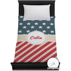 Stars and Stripes Duvet Cover - Twin XL (Personalized)