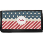Stars and Stripes Canvas Checkbook Cover (Personalized)