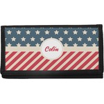 Stars and Stripes Canvas Checkbook Cover (Personalized)