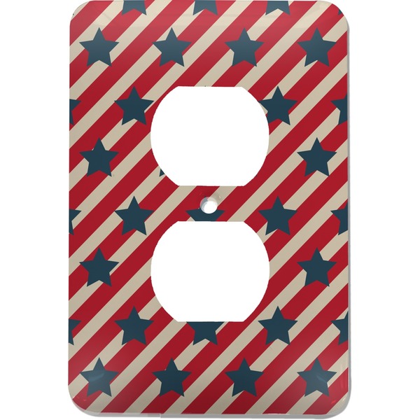 Custom Stars and Stripes Electric Outlet Plate