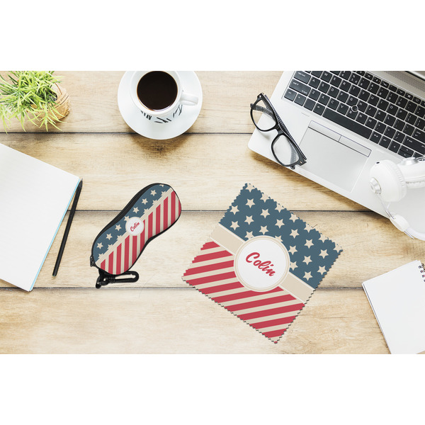 Stars and Stripes Eyeglass Case and Cloth Set - LIFESTYLE