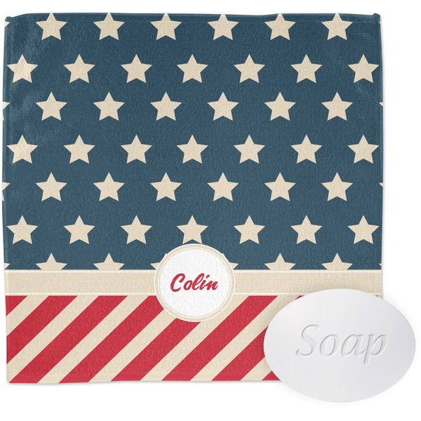Custom Stars and Stripes Washcloth (Personalized)