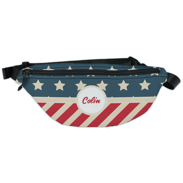 Custom Stars and Stripes Fanny Pack - Classic Style (Personalized)