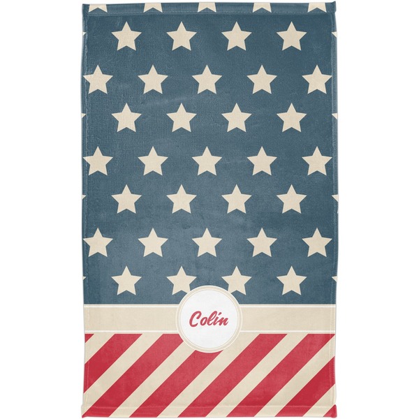 Stars and Stripes Finger Tip Towel - Full View