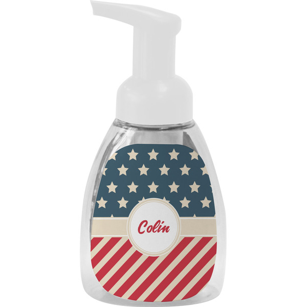 Custom Stars and Stripes Foam Soap Bottle (Personalized)