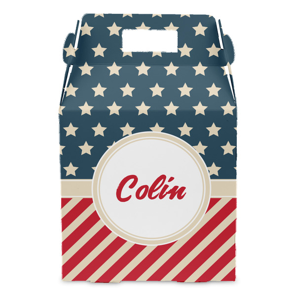Stars and Stripes Gable Favor Box - Front