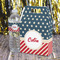 Stars and Stripes Gable Favor Box - In Context
