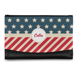 Stars and Stripes Genuine Leather Women's Wallet - Small (Personalized)