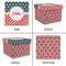 Stars and Stripes Gift Boxes with Lid - Canvas Wrapped - Large - Approval