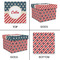 Stars and Stripes Gift Boxes with Lid - Canvas Wrapped - Medium - Approval
