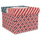 Stars and Stripes Gift Boxes with Lid - Canvas Wrapped - X-Large - Front/Main