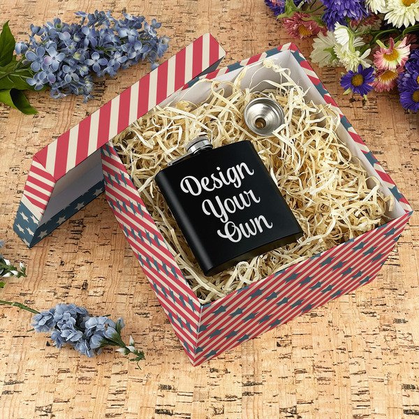 Stars and Stripes Gift Boxes with Lid - Canvas Wrapped - X-Large - In Context