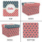 Stars and Stripes Gift Boxes with Lid - Canvas Wrapped - XX-Large - Approval