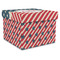 Stars and Stripes Gift Boxes with Lid - Canvas Wrapped - XX-Large - Front/Main
